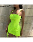 Arctic cat Spaghetti pasek Sexy Backless kobiety lato sukienka 2019 bez ramiączek Bodycon bandaż sukienek Vestidos klub Mini suk