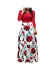 NIBESSER kobiety Floral Print długa letnia sukienka maxi 2019 na co dzień z krótkim rękawem Boho plaża Sexy Patchwork sukienka n