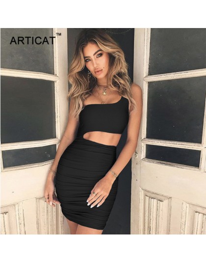 Arctic cat Off ramię Sexy Bodycon bandaż sukienka kobiety Sexy bez ramiączek z długim rękawem Hollow Out sukienek Vestidos letni