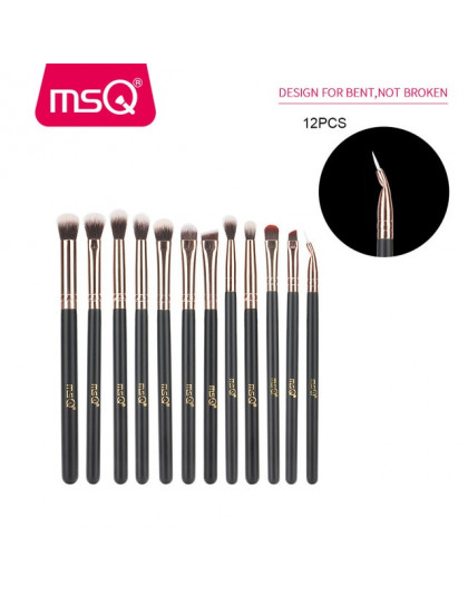 MSQ Eyeshadow Makeup Brushes Set 6pcs 8pcs 12pcs pincel maquiagem Rose Gold Eye Shadow Blending Make Up Brush Synthetic Hair