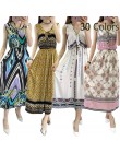 W stylu Vintage kobiety lato czeski sukienka plaża Boho eleganckie sukienki z nadrukiem 2018 nowych moda kwiat luźne Plus Size s