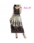 W stylu Vintage kobiety lato czeski sukienka plaża Boho eleganckie sukienki z nadrukiem 2018 nowych moda kwiat luźne Plus Size s