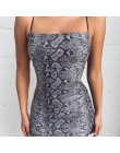 Macheda lato Backless Bodycon sukienka moda nowy kobiety wąż drukowanie Halter krzyż Sexy bez rękawów na co dzień sukienka Vesti