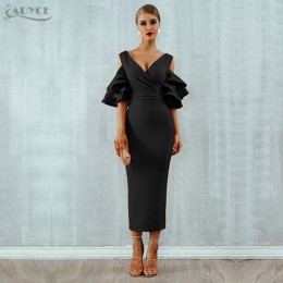 Adyce nowe letnie kobiety klub sukienka Vestidos Verano 2019 gwiazdy sukienka na imprezę żółty czerwony wzburzyć motyl z krótkim