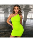 Macheda moda kobiety jedno ramię podstawowe sukienki bez rękawów Slim solidna Bodycon sukienka lato Casual Mini sukienka 2019 no