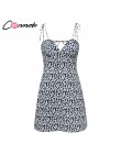 Conmoto 2019 szata Femme bawełna moda lato sukienka kobiety Chic plaża sukienka na imprezę Lace Up Sexy Mini sukienka Vestidos