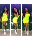 ANJAMANOR Neon plisowana seksowna sukienka bandażowa sukienka do klubu lato 2019 Streetwear kobiety Spaghetti pasek Mini Bodycon