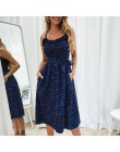 VIEUNSTA Polka Dot druku Sundress 2019 bez ramiączek wzburzyć szarfy wiązanej łuk, sukienka, kobiety, przycisk Backless letnie s