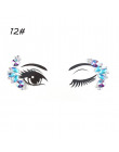 1 PC tymczasowy tatuaż naklejki twarz kamienie szlachetne biżuteria Rhinestone dekoracji Party Festival makijaż brokat tatuaże B