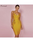 Ocstrade kobiety bandaża sukni 2019 Rayon bez rękawów lato nowości Sexy głębokie v Neck Vestido Bodycon bandaż sukienka klub Par