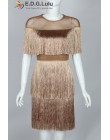 Fringe sukienka w stylu vintage elegancki sexy party sukienka do klubu beach mesh mocno streetwear sundress runway kobiety letni