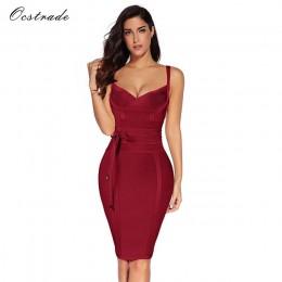 Ocstrade kobiety bandaża sukni 2019 Rayon bez rękawów lato nowości Sexy głębokie v Neck Vestido Bodycon bandaż sukienka klub Par