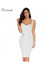 Ocstrade kobiety bandaża sukni 2019 Rayon bez rękawów lato nowości Sexy głębokie v Neck Vestido Bodycon bandaż sukienka klub Par