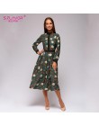 S. FLAVOR patchwork druku kobiety sukienka linii 2019 wiosna lato w stylu vintage styl vestidos dla kobiet na co dzień na dole d