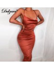 Dulzura 2019 lato kobiety długa sukienka satyna bez rękawów bandaż backless elegancka sukienka na imprezę vestidos sexy eleganck