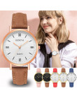 Nowa moda Montre Femme Kadin Saat zegarek kobiety genewa godzin zegar skórzany zegarek kwarcowy zegarek dla pań Relogio Feminino