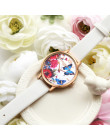 Nowy srebrny motyl kobiet zegarki 2018 marka luksusowych wzrosła złoty okrągły moda popularny zegarek kobiet zegarek kwarcowy ze