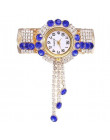 2019 Top marka luksusowe Rhinestone bransoletka zegarek kobiet zegarków dam zegarek na rękę Relogio Feminino Reloj Mujer zegar M