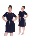 2019 letnia sukienka Plus Size kobiety odzież z krótkim rękawem prosta sukienka na co dzień duży kobiety sukienka 5XL 6XL duża s