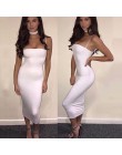 NewAsia bawełna lato sukienka 2019 2 warstwy kobiety Sexy Bodycon Midi sukienka biała podstawowe Tube długi poślizg sukienki na 