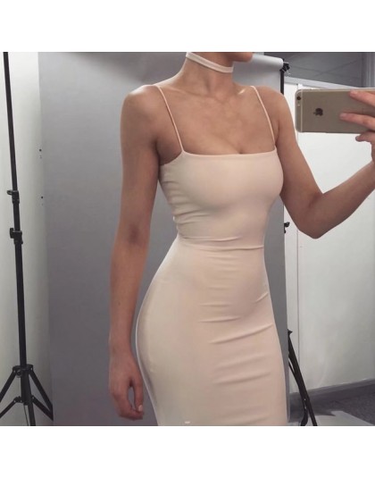 NewAsia bawełna lato sukienka 2019 2 warstwy kobiety Sexy Bodycon Midi sukienka biała podstawowe Tube długi poślizg sukienki na 