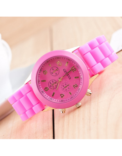 CAY Unisex Casual genewa zegarek kwarcowy kobiety analogowy silikonowe zegarki sportowe kobiety mężczyźni zegar Montre Femme rel