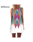 BHflutter kobiety sukienki druk cyfrowy letnia sukienka 2017 nowych moda w stylu Boho sukienka Dashiki Hippie sukienka Mini Vest