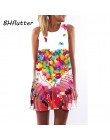 BHflutter kobiety sukienki druk cyfrowy letnia sukienka 2017 nowych moda w stylu Boho sukienka Dashiki Hippie sukienka Mini Vest