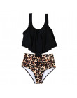 Liva dziewczyna kobiety Leopard Bikini brazylijski potargane wysokiej zwężone stroje kąpielowe Sexy Floral wydrukowano kontrola 