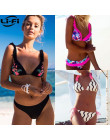 LI-FI 2019 brazylijski Bikini Set kobiety stringi stroje kąpielowe Sexy lato strój kąpielowy wzburzyć z powrotem strój kąpielowy