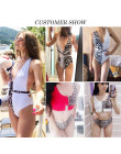 Misswim Leopard print bikini 2019 wysokiej jednoczęściowy strój kąpielowy kobiet monokini bandaż push up stroje kąpielowe damski