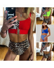 Misswim Leopard print bikini 2019 wysokiej jednoczęściowy strój kąpielowy kobiet monokini bandaż push up stroje kąpielowe damski