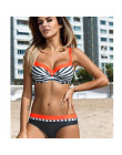 Minimalizm Le 2019 Sexy kobiety Bikini Set Plus rozmiar strój kąpielowy Push Up strój kąpielowy stałe Bikini kropka bandaż kosti