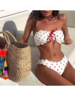 Bikini 2019 Sexy kobiety punkt fali push-up biustonosz usztywniany push-up Bikini na plażę zestaw strój kąpielowy stroje kąpielo