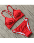 Bikini plus size stroje kąpielowe strój kąpielowy kobiety brazylijski bikini Set czarny strój kąpielowy wyściełane 2018 Halter k