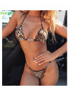 Liva dziewczyna Sexy Leopard Bikini moda Push Up kobiety strój kąpielowy 2019 nowy brazylijski strój kąpielowy moda Top Bikini k