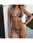 Liva dziewczyna Sexy Leopard Bikini moda Push Up kobiety strój kąpielowy 2019 nowy brazylijski strój kąpielowy moda Top Bikini k