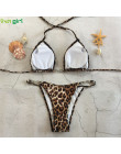 Liva dziewczyna Sexy Leopard Bikini moda Push Up kobiety strój kąpielowy 2019 nowy brazylijski strój kąpielowy moda Top Bikini k