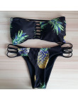 Sexy Bikini strój kąpielowy dla kobiet strój kąpielowy 2019 stroje kąpielowe kobiety Bikini Set Sexy biustonosz ananas strój kąp