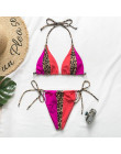 Peachtan Halter bikini 2019 mujer Leopard print brazylijski strój kąpielowy kobiet Patchwork stroje kąpielowe damskie kostium ką