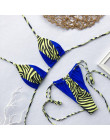 Peachtan Halter bikini 2019 mujer Leopard print brazylijski strój kąpielowy kobiet Patchwork stroje kąpielowe damskie kostium ką