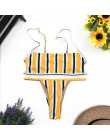 Ariel Sarah 2019 Striped bikini kobiet nowy Sexy strój kąpielowy garnitur kobiet zestaw bikini na plażę Monokini