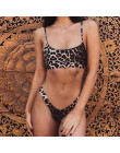 Kobiet strój kąpielowy Sexy Bikini strój kąpielowy 2019 kobiet Sexy stroje kąpielowe moda Leopard drukuj push-up usztywniany biu