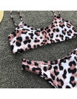 Kobiet strój kąpielowy Sexy Bikini strój kąpielowy 2019 kobiet Sexy stroje kąpielowe moda Leopard drukuj push-up usztywniany biu