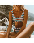 Bikinx Strappy bandeau strój kąpielowy kobiet 2019 Push up stroje kąpielowe kobiety sexy kąpiących się w paski stringi bikini pl