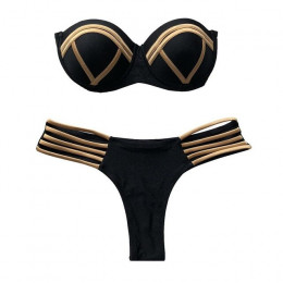 Hot New Fashion kobiety Sexy Bikini Set Hot Stamp Sport podzielone stroje kąpielowe Multicolors push-up usztywniony kostium kąpi