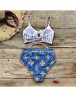 CUPSHE zielony i Floral Lace-up Halter Bikini ustawia kobiety zapiekanka dwa kawałki stroje kąpielowe 2019 dziewczyna plaża kost