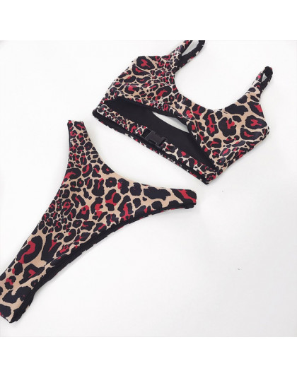 Bikinx Sexy leopard print strój kąpielowy kobiety plaża nosić bandaż strój kąpielowy 2019 push up stroje kąpielowe brazylijski k