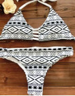 2019 kobiety Bandeau Bikini odwracalny drukuj strój kąpielowy Strappy stroje kąpielowe biquini trikini 1112