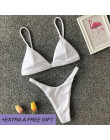 Bikini Set Sexy kobiety stałe czarny niebieski strój kąpielowy Bikini ze stringami kobiet metalowe Hot wiercenia strój kąpielowy